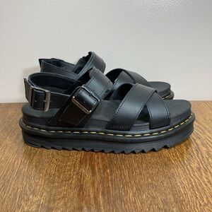 Dr Martens Voss ll Chunky Leather Sandal Women’s Size 9 Black